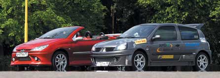 Renault Clio Sport & Peugeot 206 CC