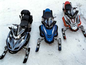 Снегоходы Yamaha Venture 700, Yamaha RX Warrior и Yamaha RX-1