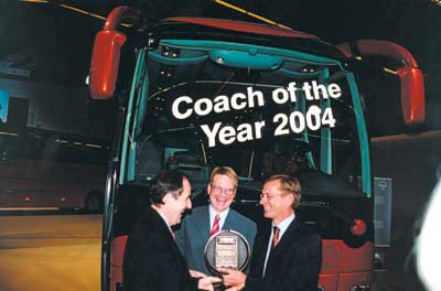 В конкурсе "Автобус года-2004" награду получили и сотрудники компании MAN