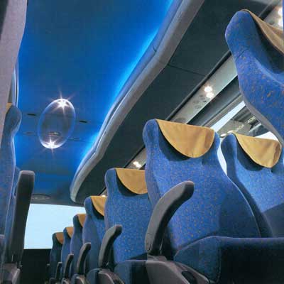 Салон туристического лайнера способен предоставить пассажирам на время поездки максимальный комфорт