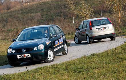 Volkswagen Polo 1.2 12V vs Ford Fiesta 1.3