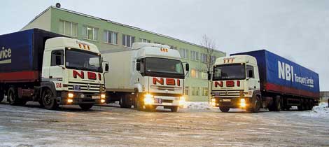 Автомобили Renault Premium готовятся к отправке в рейс