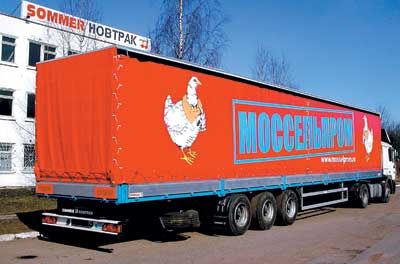 Полуприцеп для перевозки живой птицы