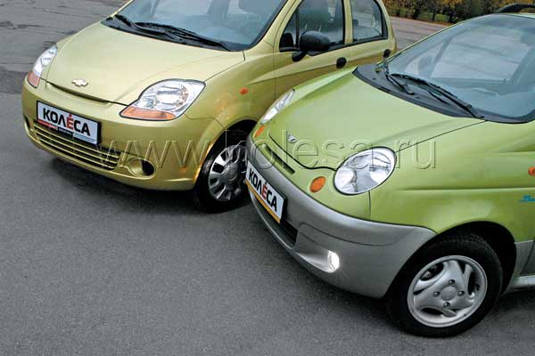 Chevrolet Spark vs. Daewoo Matiz