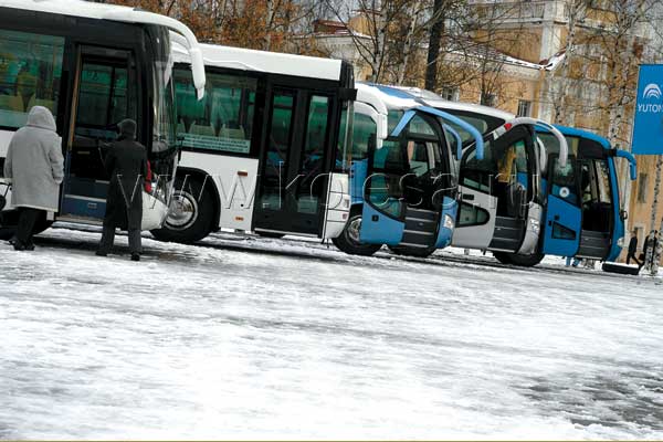 Китайский производитель Yutong выставил аж шесть моделей