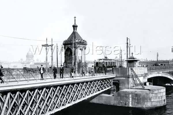 Николаевский мост. Фото 1913 г.