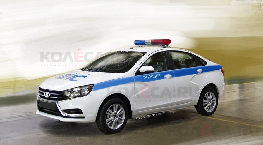 Lada Vesta примерила полицейскую ливрею - КОЛЕСАру  автомобильный журнал