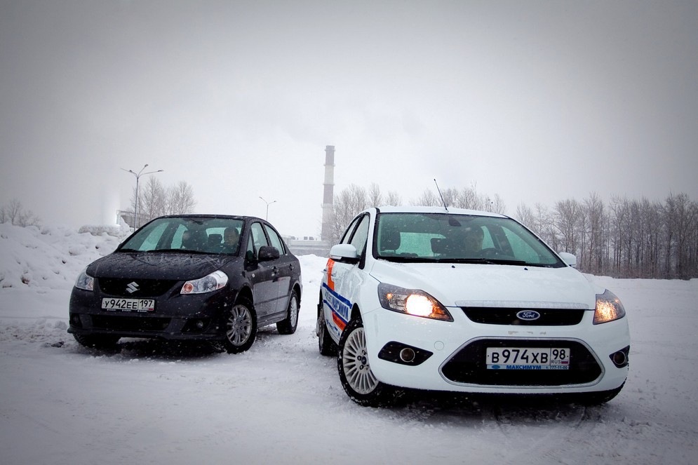 Тест-драйв Форд Фокус и Suzuki SX4 - малогабаритные противоречия Тест-драйв Форд Фокус и Suzuki SX4 - малогабаритные противоречия