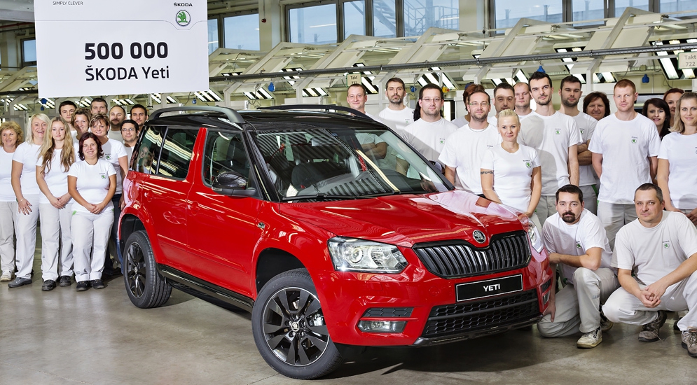 151029 500,000th SKODA Yeti produced.jpg
