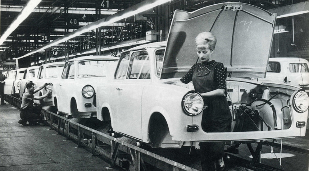 Trabant с человек